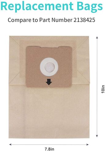 KEEPOW 18 PCS Dust Bags Compatible with Bissell Zing Canister Models, Replacement Bags Compare to Part Number 2138425 in Kuwait
