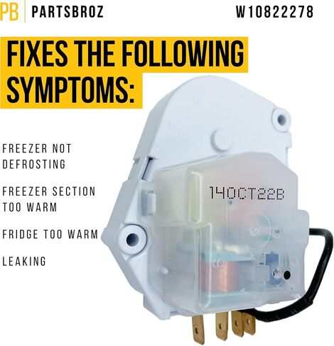 W10822278 مؤقت تذويب الثلاجة ويرلبول AP5985208 PS11723171 جزء الفريزر 106.71184101 ED22PEXHW02 ET8MTKXKQ02 ET22DKXXN ED25UEXHW01 ST14CKXKQ01 KSRF26DTAL00 ED25DQXVN00 ST1 4CKXSQ01 in Saudi Arabia