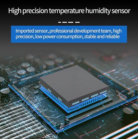 إنذار مستشعر درجة الحرارة والرطوبة واي فاي: مقياس حرارة رقمي للرطوبة مع مسبار وبطارية قابلة لإعادة الشحن، إنذار صفارة وتنبيهات التطبيق، مراقب رطوبة درجة الحرارة الذكي للحيوانات الأليفة في حاضنة الفريزر in Kuwait