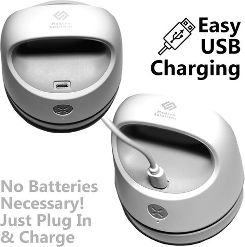 MODERN SOLUTIONS Desktop Vacuum Cleaner with USB Charging & Dual Mode Suction, Mini Vacuum for Dust, Keyboards, Crumbs, Hair, Paper Shavings, Detachable Easy to Clean Design with Nozzle Cleaning Brush in Saudi Arabia