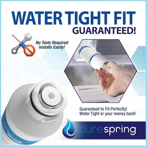 PureSpring DA29-00020B Replacement Samsung Refrigerator Water Filter HAF-CIN, RH22H9010SR, RF26J7500SR, RF4287HARS, RS261MDRS, NSF/ANSI 42 Certified (2 Pack) in Saudi Arabia
