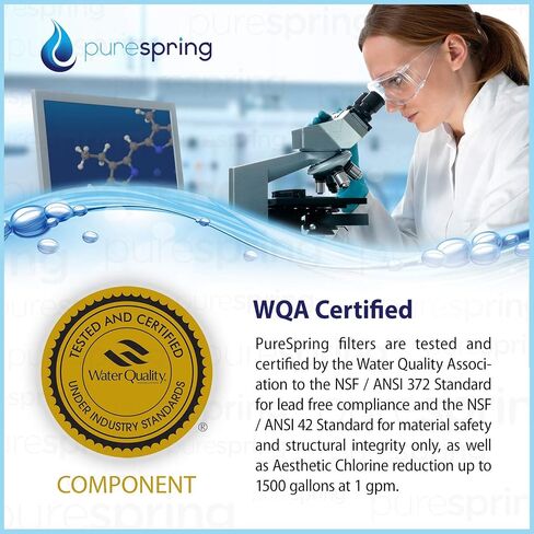 PureSpring DA29-00020B Replacement Samsung Refrigerator Water Filter HAF-CIN, RH22H9010SR, RF26J7500SR, RF4287HARS, RS261MDRS, NSF/ANSI 42 Certified (2 Pack) in Saudi Arabia