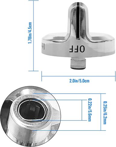 QAGGUM 5304502763 Stove Knob Replacement Kit Fit for Frigidaire Gas Stove Knob DGGF3046RFA DGGF3046RFB DGGF3046RFC Replace PS11724147 AP5984069, Silver Range Burner Control Knob, 5 Pcs in Saudi Arabia