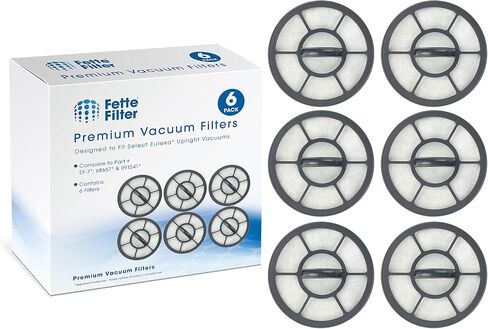 Fette Filter - Exhaust Vacuum Filter Compatible with Eureka AirSpeed EF-7 Models AS3001A, AS3008A, AS3011A, AS3030A, AS3033A. Compare to Part # 091541 (6-Pack) in Saudi Arabia
