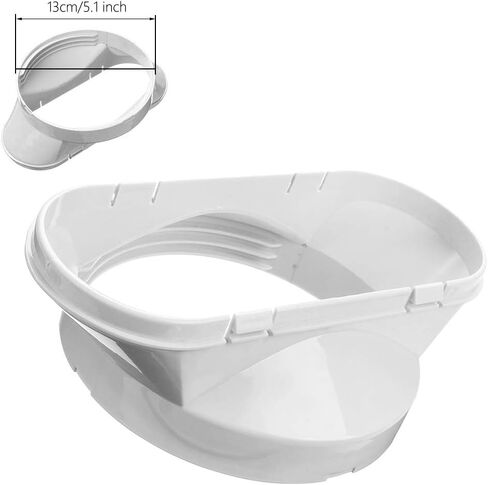 مجموعة نافذة التيار المتردد المحمولة من Gulrear للنافذة الرأسية أجزاء ختم نافذة مكيف الهواء المحمولة بطول قابل للتعديل من 20 بوصة إلى 62 بوصة مجموعة فتحات تهوية تيار متردد للنافذة المنزلقة مناسبة لخرطوم العادم بقطر 5.0 بوصة/13 سم in Kuwait