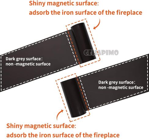 Fireplace Magnetic Vent Covers(36" L x 4" W)-Magnetic Fireplace Draft Stopper in Saudi Arabia