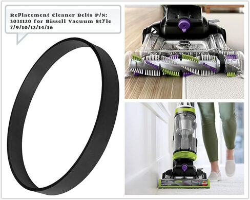 Eagleggo Replacement Vacuum Belt for Bissell Style 7/9/10 P/N 3031120 Commercial Indoor Vacuum Belts, 2 Pack in Saudi Arabia