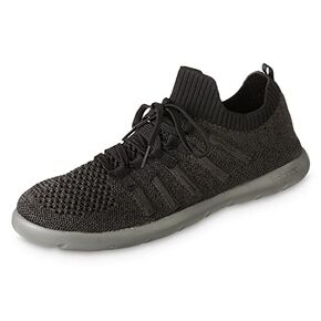 isotoner Zenz Mens Lace Up Slippers, Lightweight Unlined Sport Knit Slip-Ons