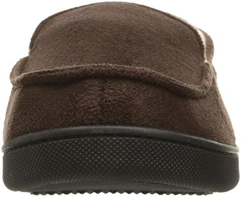 isotoner Men's Moccasin Slippers with Microsuede Upper and Gel Infused Memory Foam Sole in Saudi Arabia