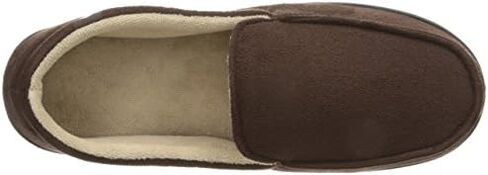 isotoner Men's Moccasin Slippers with Microsuede Upper and Gel Infused Memory Foam Sole in Saudi Arabia