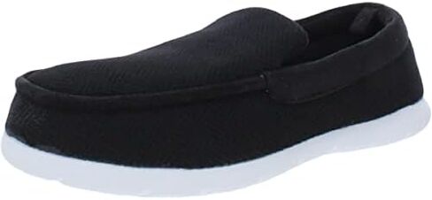 isotoner Men's Hatch Knit Boater Moccasin Slipper in Saudi Arabia