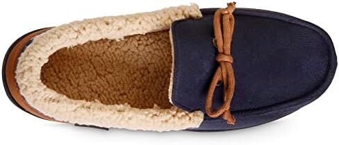 isotoner Men's Indoor/Outdoor Slip-on Vincent Microsuede Moccasin Slippers With Memory Foam Comfort in Saudi Arabia