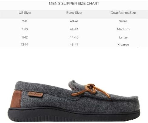 Dearfoams mens Woodstock Energy Return Comfort Indoor/Outdoor Memory Foam Moccasin With Tie in Saudi Arabia