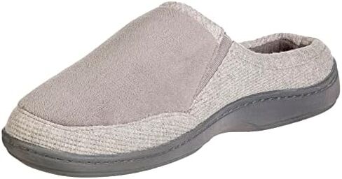 isotoner Men's Microterry and Waffle Travis Slip-on Hoodback Slipper in Saudi Arabia