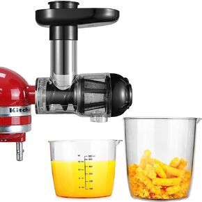 Masticating Juicer Accessories, Gdrtwwh Juicer Machines Attachments Compatible with All KitchenAid Stand Mixers and Cuisinart SM-50BC/SM-50R/SM-50TQ/SM-50BL/SM-50BK Stand Mixers,Black