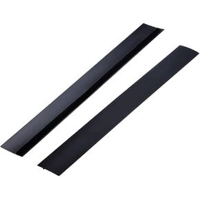 غطاء فجوة مضادة لموقد السيليكون من WFAUIBR (عبوة من قطعتين)، حشو فجوة الموقد، سدادات تسرب بين العدادات، غطاء فجوة مضادة لموقد المطبخ، مناسب للفجوة بين الموقد والعداد، (21 بوصة، أسود) in Kuwait