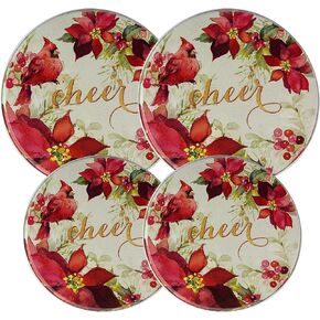 أغطية شعلة ورد الشتاء - مجموعة من 4 قطع من رينج كلين in Kuwait