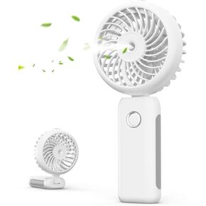 Portable Handheld Misting Fan, 4000mAh USB Rechargeable Personal Mister Foldable Fan Battery Operated Spray Water Mist Fan Makeup Small Face Steamer for Travel Outdoors Office blue in Saudi Arabia