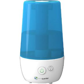 جهاز ترطيب الهواء بالرذاذ البارد بالموجات فوق الصوتية H965AR من بيور جارديان، 70 ساعة. وقت التشغيل، 1 جالون. سعة الخزان 320 قدم مربع. قدم. التغطية، الغرف الصغيرة، خزان خالٍ من الفلتر، معالج باللون الفضي، يتضمن علبة الزيت العطري in Kuwait