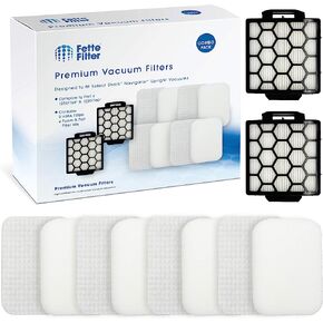 Fette Filter 2 HEPA & 4 Foam Filters for Shark Navigator Pet Plus NV150, NV251,NV255 and Zero-M Self-Cleaning Brushroll Pet Pro ZU62,ZU62C,ZU60 Upright Vacuum, Replacement Parts # 1238FT60 & 1239FT60 in Saudi Arabia