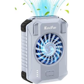 Portable Mini Waist Fan, 10000mAh Rechargeable Battery Operated Wearable Fans with Max 18H Working Time, 3 Speeds Powerful Airflow Cool fans for Construction/Travel/Warehouse/Fishing and More