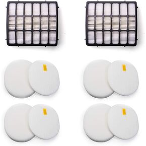 VacuumPal Felt and Foam Hepa Filters Replacement Kit for Shark Navigator Professional Upright Vacuum NV60 NV70 NV71 NV80 NV90 NV95 NVC80C UV420,Part XHF80 & XFF80 in Kuwait