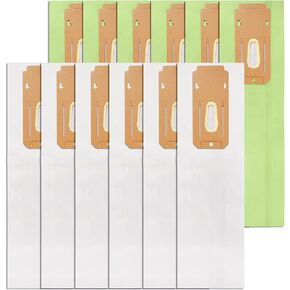 كيباو اكياس مكنسة كهربائية من اوريك اكس ال نوع سي سي، تناسب جميع المكانس الكهربائية العمودية من اوريك XL، قطعة CCPK8، CCPK8OH، CCPK8DW، عبوة من 12 قطعة، اخضر وابيض in Kuwait