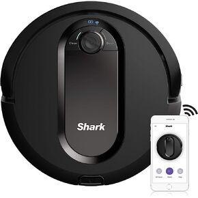 Shark IQ Robot RV1001 مكنسة روبوت يتم التحكم فيها عن طريق التطبيق مع واي فاي ورسم الخرائط المنزلية، شفط قوي لشعر الحيوانات الأليفة مع أليكسا (متجدد) in Saudi Arabia