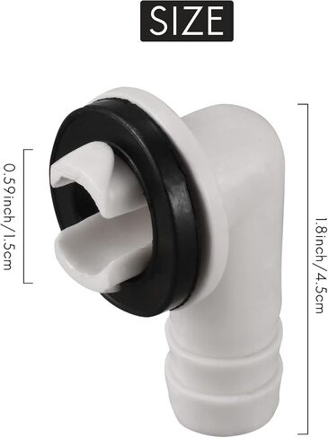 Spacesea Conditioner Ac Drain Hose Connector Elbow Fitting with Rubber Ring for Mini-Split Units and Window Ac Unit 3/5 Inch(15Mm) in Saudi Arabia