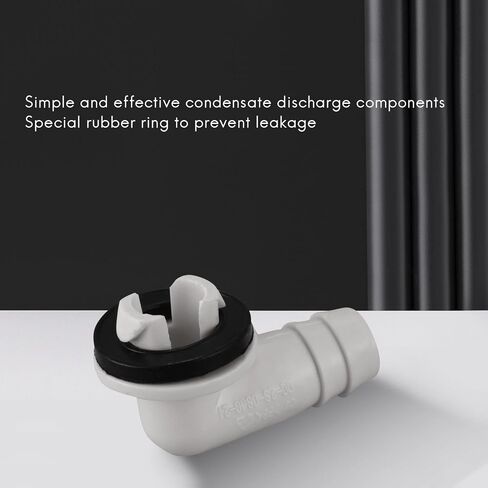 Spacesea Conditioner Ac Drain Hose Connector Elbow Fitting with Rubber Ring for Mini-Split Units and Window Ac Unit 3/5 Inch(15Mm) in Saudi Arabia