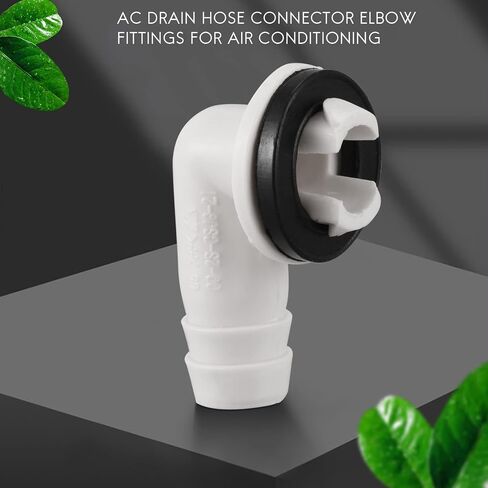 Spacesea Conditioner Ac Drain Hose Connector Elbow Fitting with Rubber Ring for Mini-Split Units and Window Ac Unit 3/5 Inch(15Mm) in Saudi Arabia