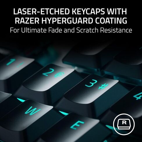 Razer DeathStalker V2 Pro Wireless Gaming Keyboard: Low-Profile Optical Switches - Clicky Purple - HyperSpeed Wireless & Bluetooth 5.0 - Up to 200 Hrs - Ultra-Durable Coated Keycaps - Chroma RGB in Saudi Arabia