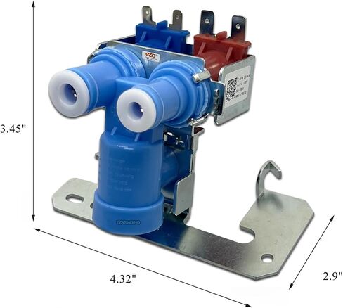 صمام مياه الثلاجة WR57X10032 WR57X33326 لثلاجات GE - يستبدل WR57X10064، WR57X10040، WR57X10051، AP3192626، AP3672839، PS901314-1 سنة الضمان in Kuwait