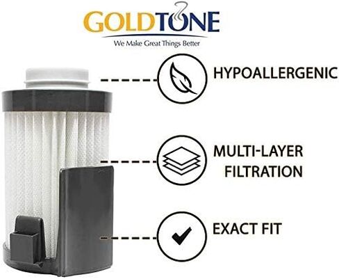 GOLDTONE Replacement Vacuum Filter Fits EUREKA DCF-10 and DCF-14 430 Series Upright Vacuum Cleaner Replaces your Eureka 62731, 62397-2 Pack in Saudi Arabia