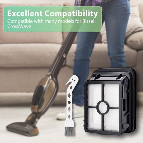 قطع غيار FOSSO 1866 للمكنسة الكهربائية Bissell CrossWave 2306 1785 Series، قارنها بالجزء رقم 1608683، 1608684، تتضمن 4 بكرات فرشاة متعددة الأسطح 1868 CrossWave. in Kuwait