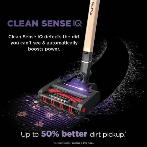 مكنسة Shark Stratos اللاسلكية المزودة بتقنية Clean Sense IQ وDuoClean PowerFins HairPro- MultiFLEX- IZ840H (متجددة) مع ضمان معزز لمدة 3 سنوات in Kuwait