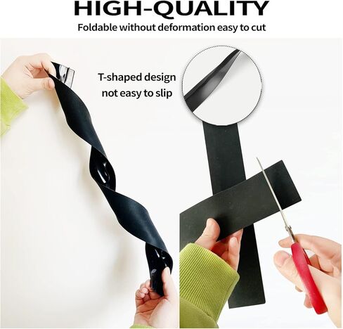 غطاء فجوة مضادة لموقد السيليكون من WFAUIBR (عبوة من قطعتين)، حشو فجوة الموقد، سدادات تسرب بين العدادات، غطاء فجوة مضادة لموقد المطبخ، مناسب للفجوة بين الموقد والعداد، (21 بوصة، أسود) in Kuwait