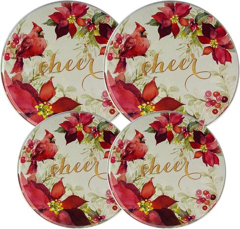 أغطية شعلة ورد الشتاء - مجموعة من 4 قطع من رينج كلين in Kuwait