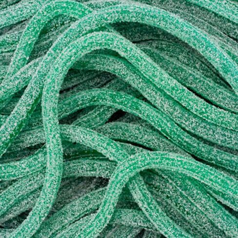 Dorval Sour Power Candy Straws التفاح الأخضر حوض 200 قطعة - 49.40 أوقية in Saudi Arabia