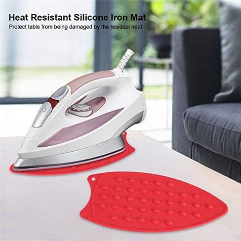 Multipurpose Silicone Iron Rest Pad for Ironing Board Hot Resistant Mat,Silicone Heat Resistant Iron Rest Pad (Black) in Kuwait