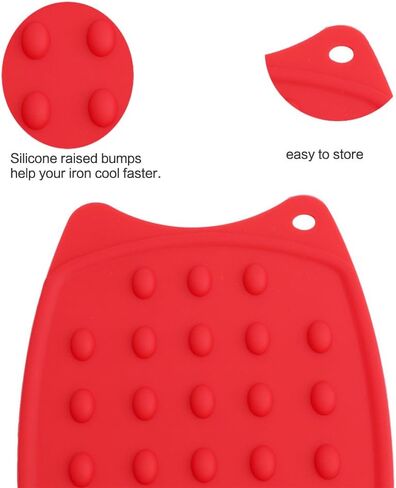Multipurpose Silicone Iron Rest Pad for Ironing Board Hot Resistant Mat,Silicone Heat Resistant Iron Rest Pad (Black) in Kuwait