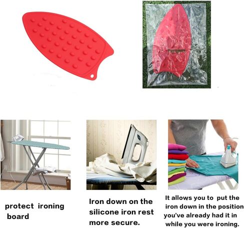 Multipurpose Silicone Iron Rest Pad for Ironing Board Hot Resistant Mat,Silicone Heat Resistant Iron Rest Pad (Black) in Kuwait