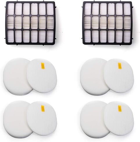 VacuumPal Felt and Foam Hepa Filters Replacement Kit for Shark Navigator Professional Upright Vacuum NV60 NV70 NV71 NV80 NV90 NV95 NVC80C UV420,Part XHF80 & XFF80 in Kuwait
