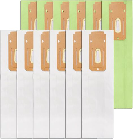 كيباو اكياس مكنسة كهربائية من اوريك اكس ال نوع سي سي، تناسب جميع المكانس الكهربائية العمودية من اوريك XL، قطعة CCPK8، CCPK8OH، CCPK8DW، عبوة من 12 قطعة، اخضر وابيض in Kuwait