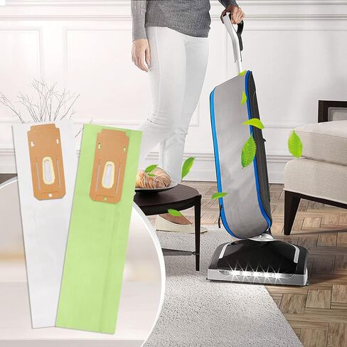 كيباو اكياس مكنسة كهربائية من اوريك اكس ال نوع سي سي، تناسب جميع المكانس الكهربائية العمودية من اوريك XL، قطعة CCPK8، CCPK8OH، CCPK8DW، عبوة من 12 قطعة، اخضر وابيض in Kuwait