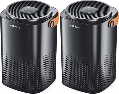 Calmyst HEPA PRO Air Purifier for Dust and Allergies – Clean 1194 sqft – Filter 99.99% Dust, Pet Dander, Smoke, 9x Better Odor Removal, Whisper Quiet, Dust Removal Air Purifier - 2PACK in Saudi Arabia