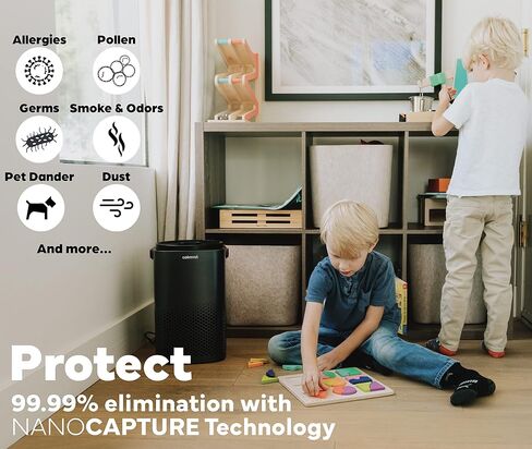Calmyst HEPA PRO Air Purifier for Dust and Allergies – Clean 1194 sqft – Filter 99.99% Dust, Pet Dander, Smoke, 9x Better Odor Removal, Whisper Quiet, Dust Removal Air Purifier - 2PACK in Saudi Arabia