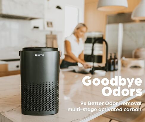 Calmyst HEPA PRO Air Purifier for Dust and Allergies – Clean 1194 sqft – Filter 99.99% Dust, Pet Dander, Smoke, 9x Better Odor Removal, Whisper Quiet, Dust Removal Air Purifier - 2PACK in Saudi Arabia
