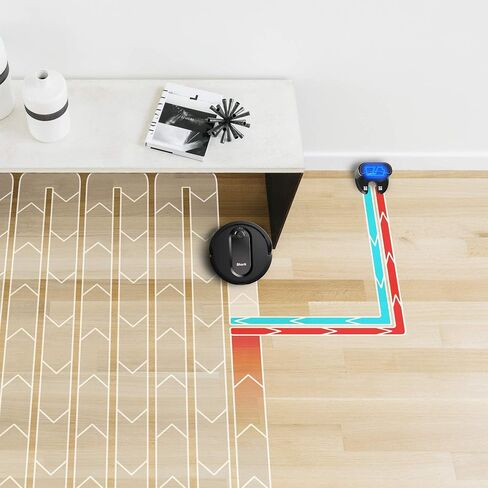 Shark IQ Robot RV1001 مكنسة روبوت يتم التحكم فيها عن طريق التطبيق مع واي فاي ورسم الخرائط المنزلية، شفط قوي لشعر الحيوانات الأليفة مع أليكسا (متجدد) in Saudi Arabia
