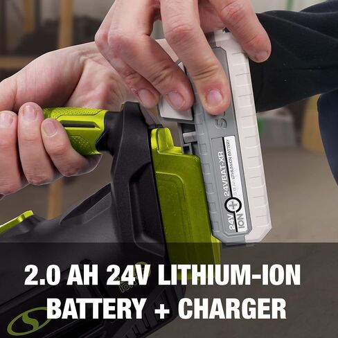 Auto Joe AJVAC-P1 24V Cordless Wet/Dry Handheld Vacuum w/5 Attachments, Bag, Kit (w/ 2-Ah Battery and Charger), Green in Saudi Arabia